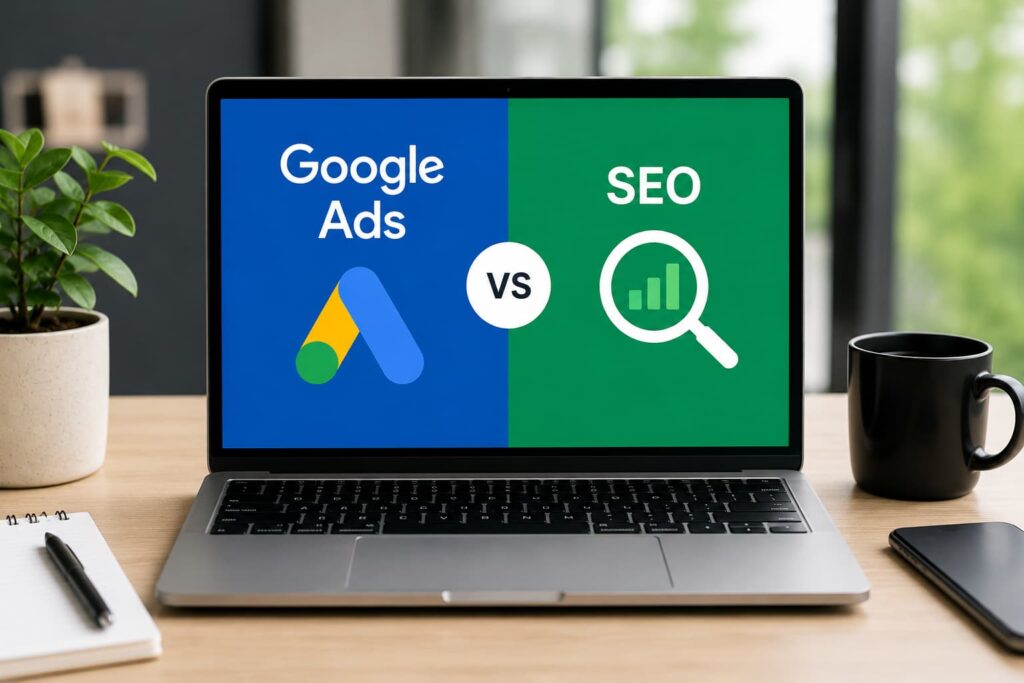 Adwito Google Ads vs SEO workspace